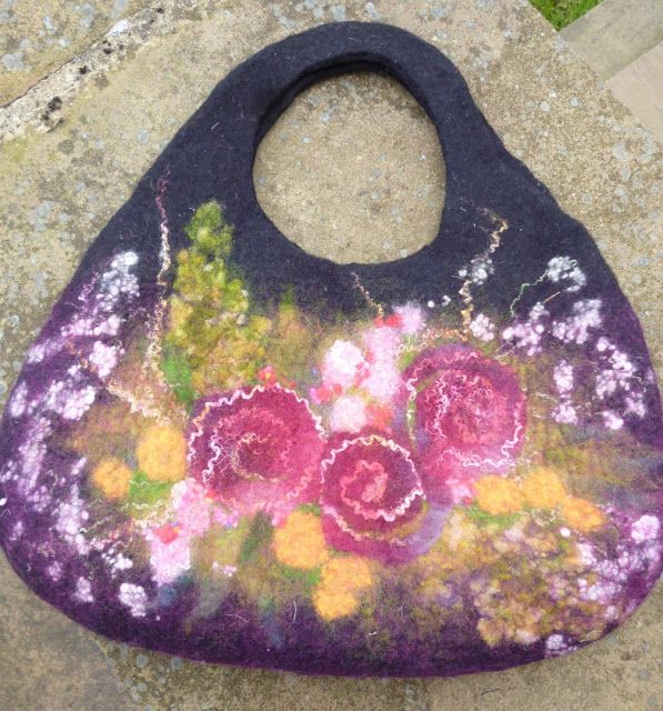 31 Best Felted Purses Images On Pinterest Felt Bags Wet Felted Handbag Using Merino Wool And Silk
