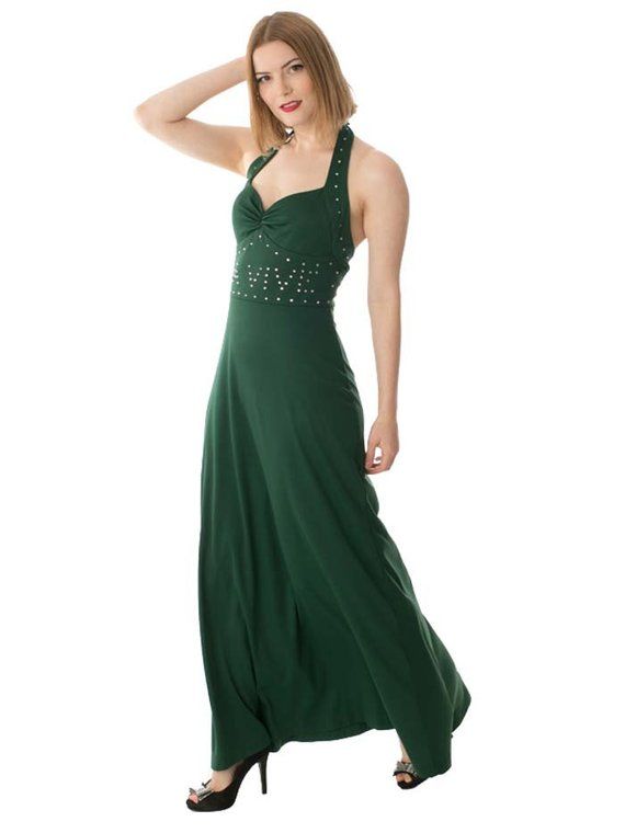 Sweetheart Halter Maxi Dress