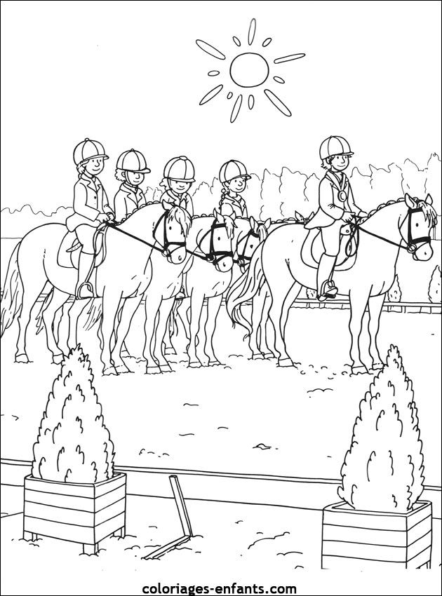 Les Coloriages De Equitation De Coloriages Enfants Com Coloriage Poney Coloriage Coloriage Enfant