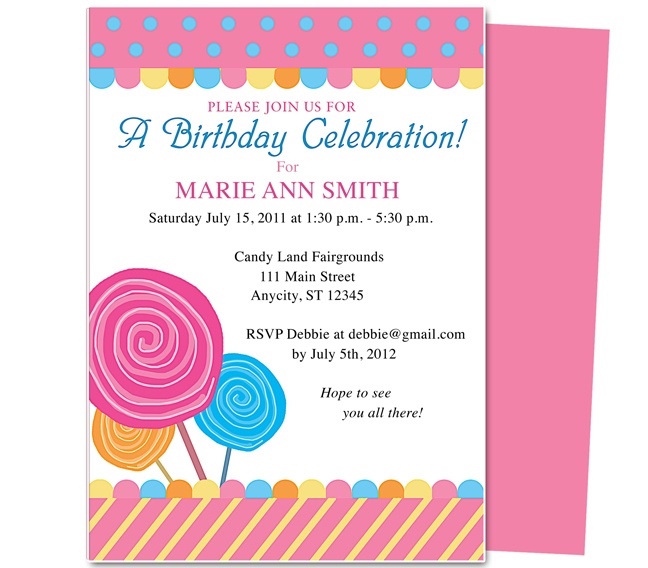 23 best Kids Birthday Party Invitation Templates images on Pinterest