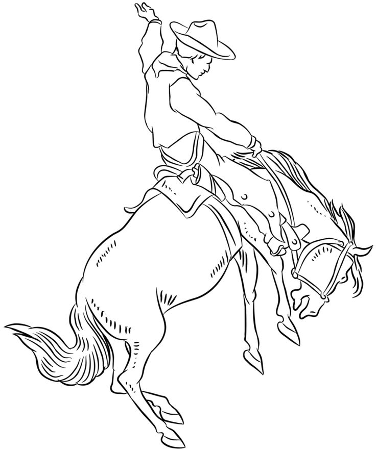 VAQUEIRO A CAVALO - DESENHO