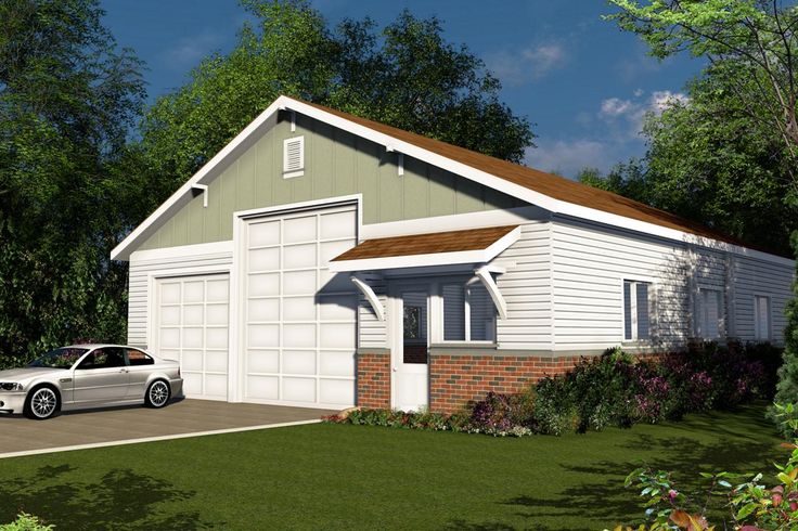 Garage Plan Front Exterior Workshop Garage Plan Front Exterior Workshop