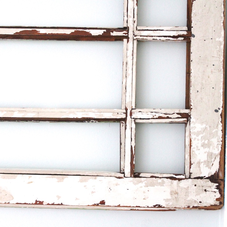 Farmhouse window, Vintage Window Frames Chippy Rustic Architectual
