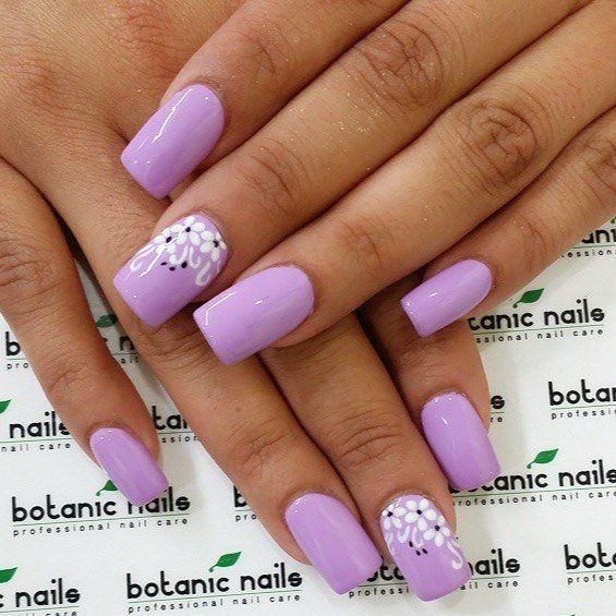 Best 25+ Purple Gel Nails Ideas On Pinterest Pretty Gel Nails April nails, Delicate spring nails, flower nail art, Lilac gel nail, Pale - Best 25+ Purple Gel Nails Ideas On Pinterest Pretty Gel Nails