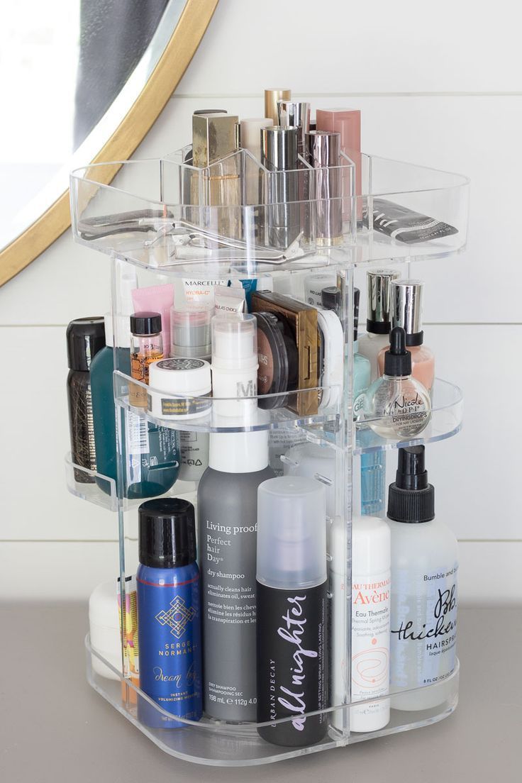 How to store skincare products in a small bathroom