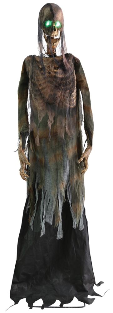 prop twitching corpse animated prop your haunted house wont be complete with out this horrifying skeleton corpse wearing a tattered costume