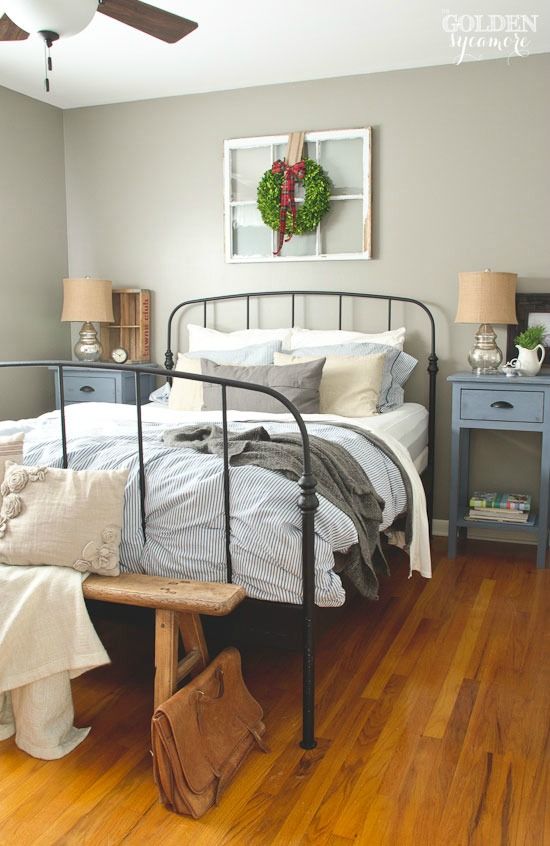 Mikelson Mixed Wood & Iron Bed by Hillsdale Furniture