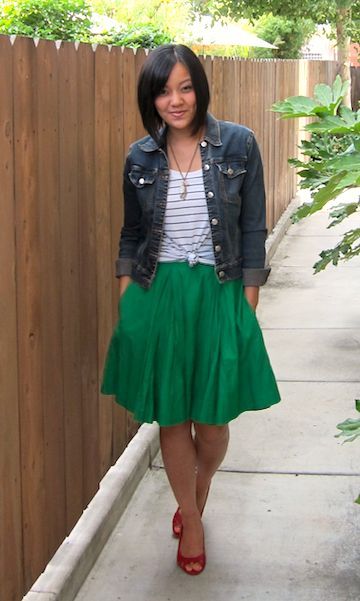 marvelous denim skirt outfits