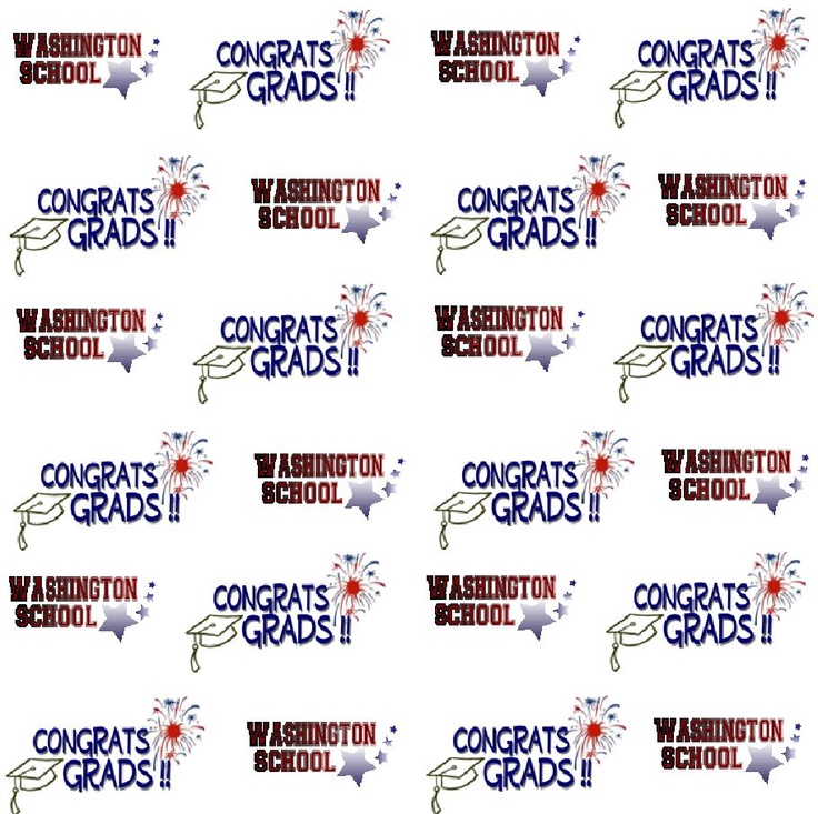 Washington School Graduation Step and Repeat 2223 | sign11.com | Congrats grad, Graduate school ...