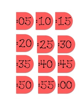 clock flower template