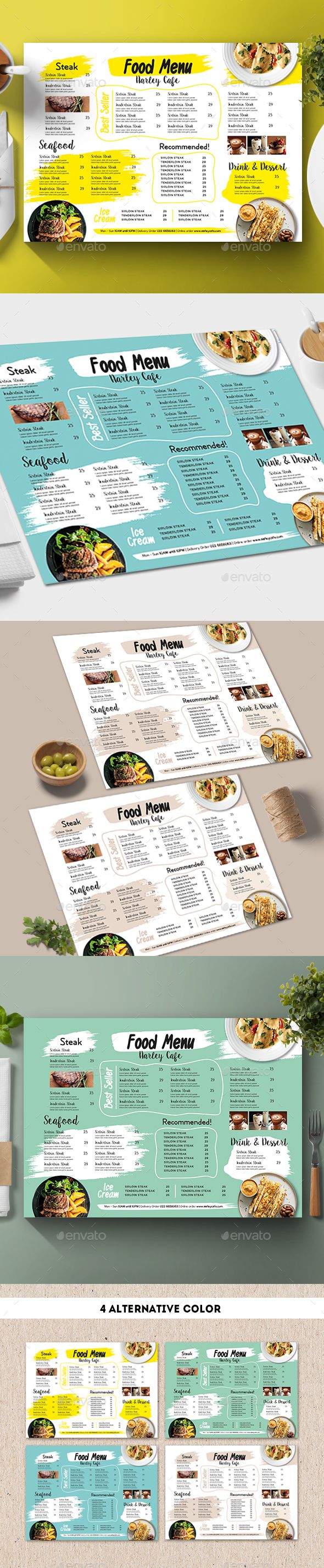 food menu templates