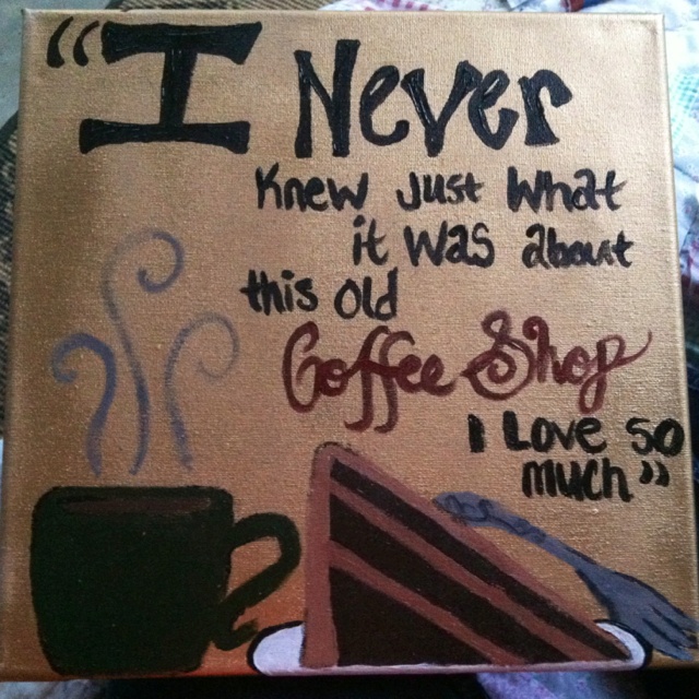 I Fell In Love At A Coffee Shop Lyrics Latest painting:)... Landon pigg- falling in love in a coffee shop