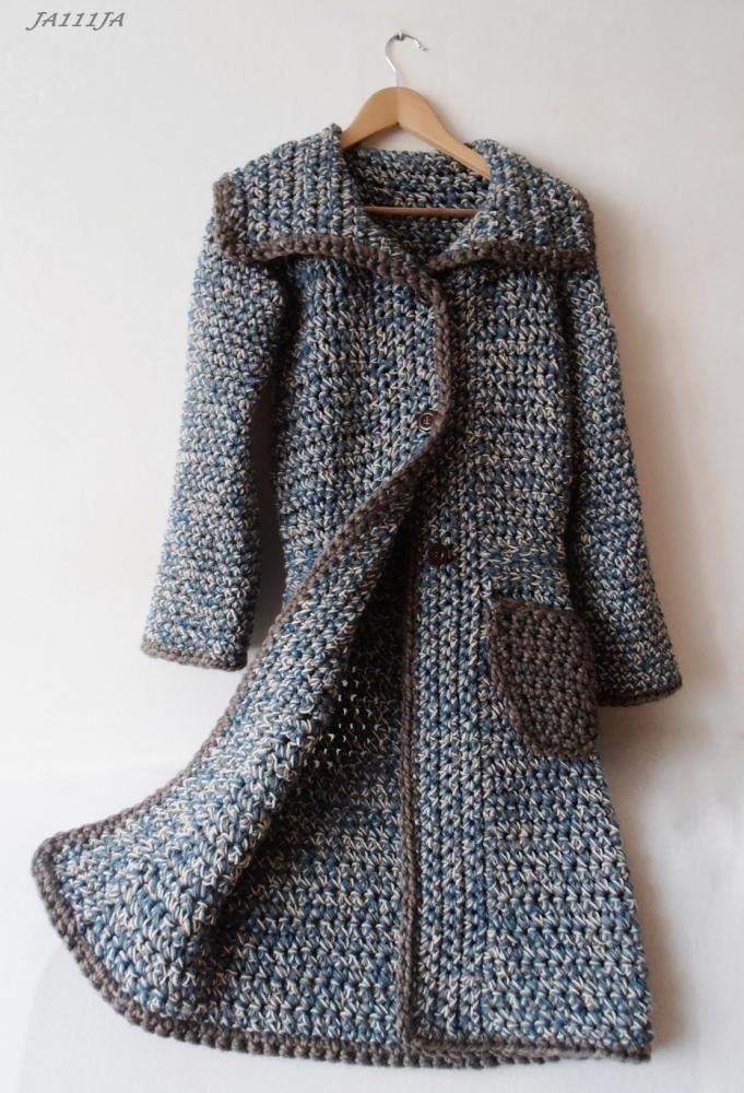 230 best crochet coat jacket images on Pinterest Crochet coat, Crochet clot...
