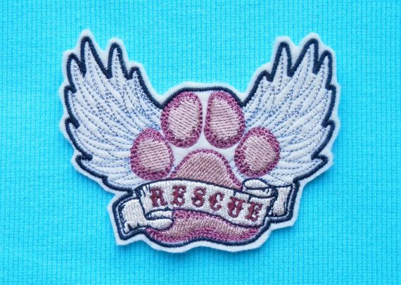 ADOPT A PET Iron On Patch Dogs Cats Pets Animals ADOPT A PET Iron On Patch Dogs Cats Pets Animals