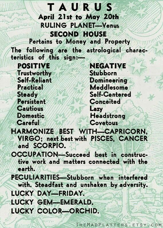 Taurus Positive and Negative Traits Taurus quotes Taurus zodiac