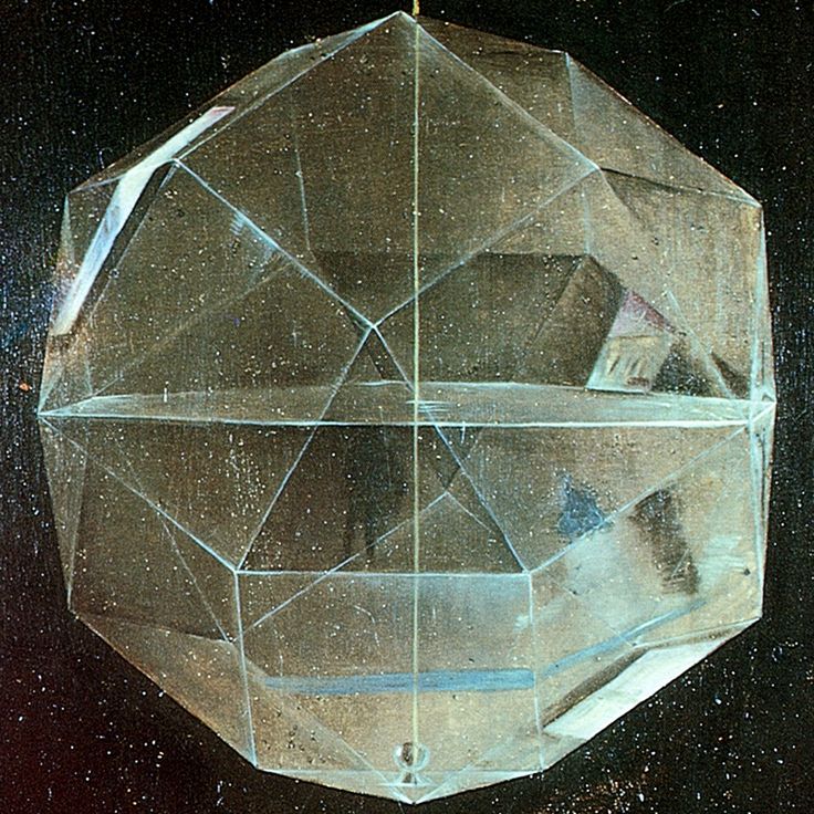 “The Glass Rhombicuboctahedron” - detail from the Portrait of Luca