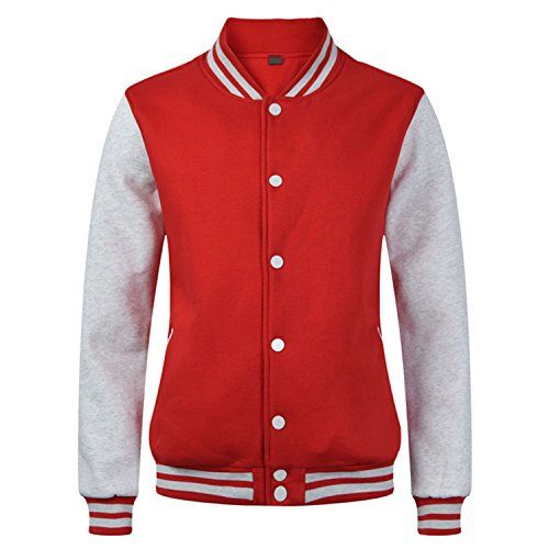 Men Hooded Baseball Varsity Slim Fit Jacket Button Cardigan Coat Sweater Outwear Sports Tops