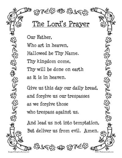 images Free Printable Our Father Prayer our father printable prayer sheet
