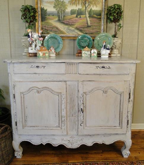 91 Best Painted Sideboards And Buffet Tables Images On Pinterest Antique French Country Buffet Server Sideboard Painted 1880 S Carving