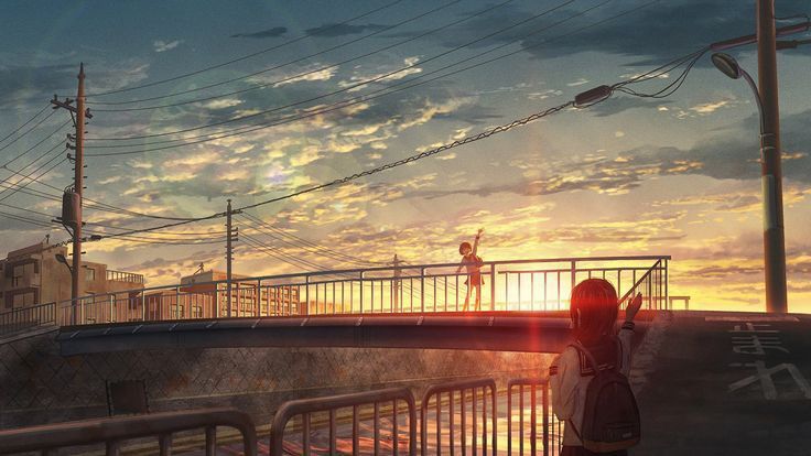 Anime Wallpaper Cover アニメの風景 夕焼け イラスト イラスト Anime Wallpaper Cover アニメの風景 夕焼け イラスト イラスト