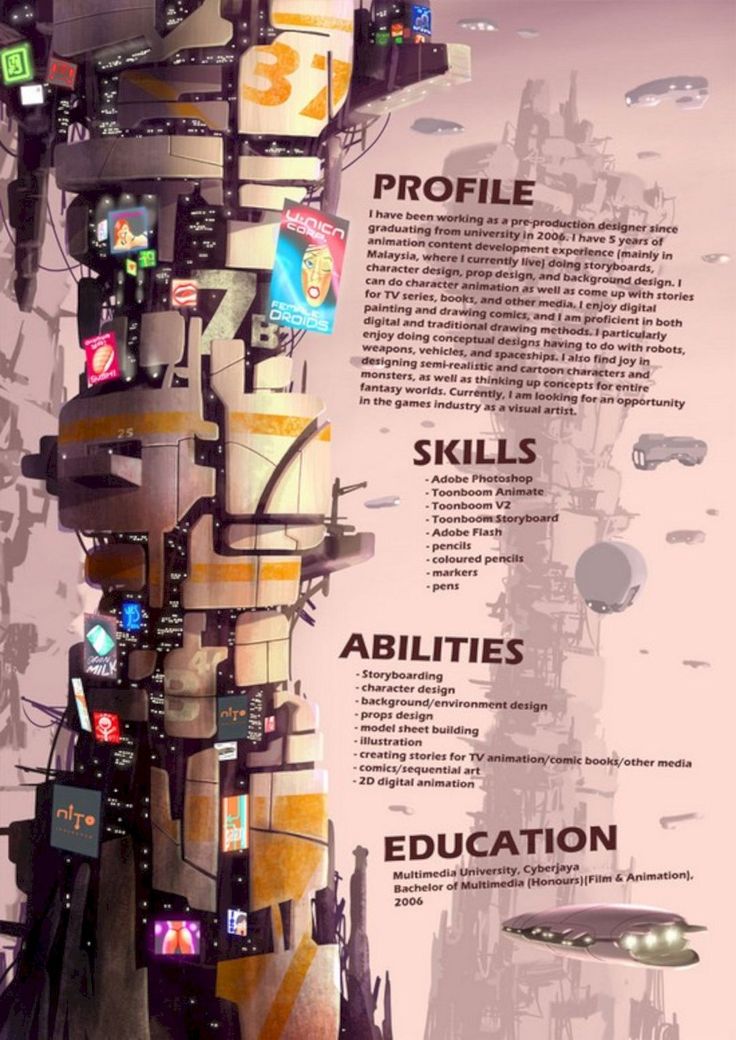 graphics production artist resume