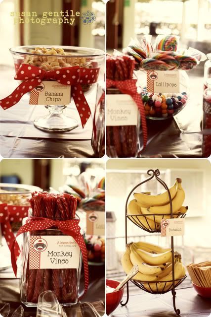 Monkey Themed First Birthday Food Ideas