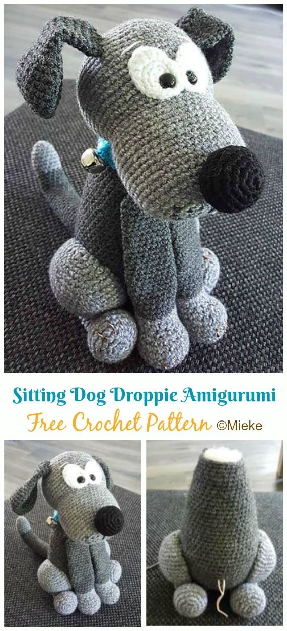 Amigurumi Dog Droppie Stool Cover Crochet Free Patterns Crochet Knitting Crochet Dog Patterns Stool Cover Crochet Crochet Dog