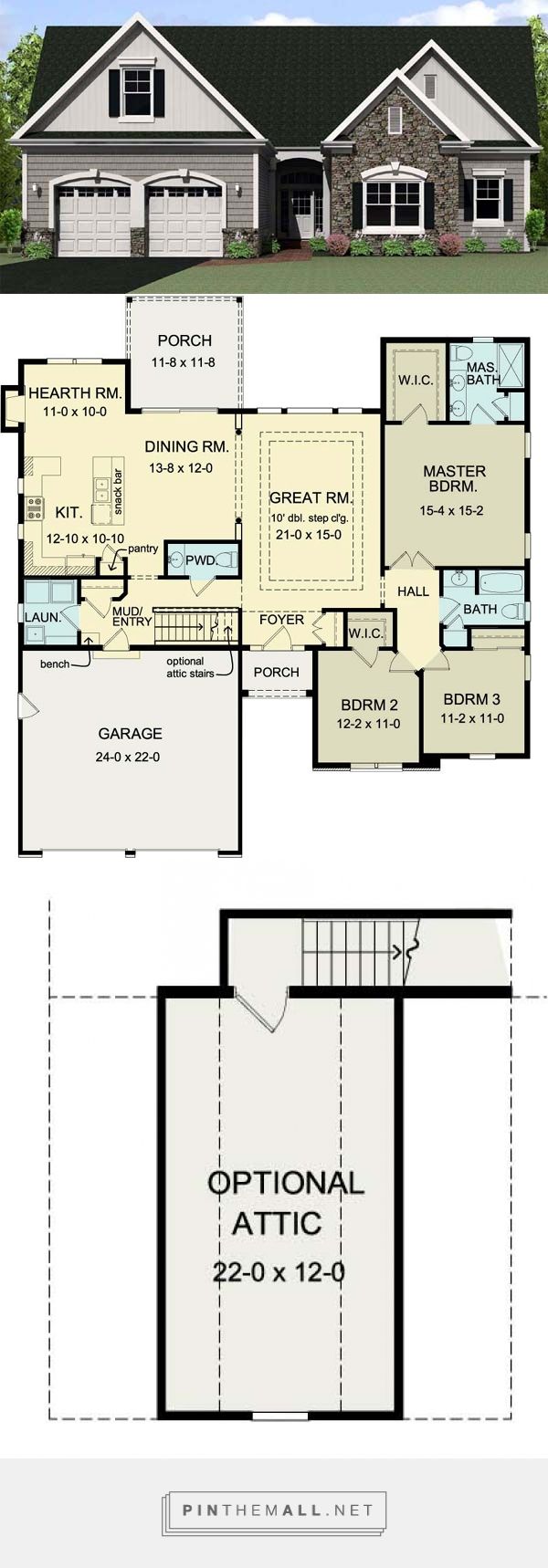 Best 25+ Retirement house plans ideas on Pinterest | Small home ... Best 25+ Retirement house plans ideas on Pinterest | Small home ...