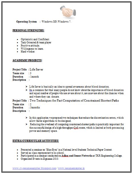 good resume formats