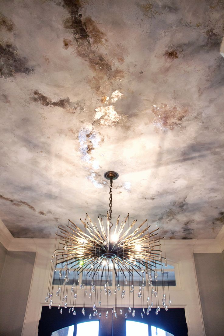 Diy Tissue Paper Ceiling Hides Everything Ceiling Texture Cheap Ceiling Ideas Diy Ceiling