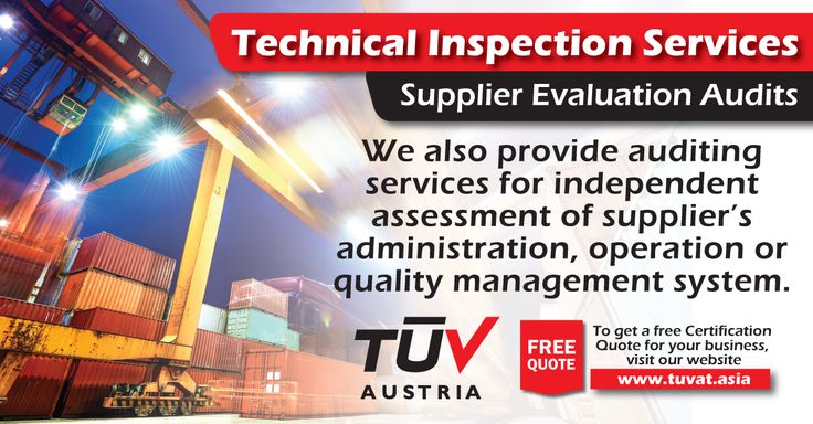 TUV Austria offers Supplier Evaluation Audits For further queries - technical evaluation TUV Austria offers Supplier Evaluation Audits For further queries - technical evaluation