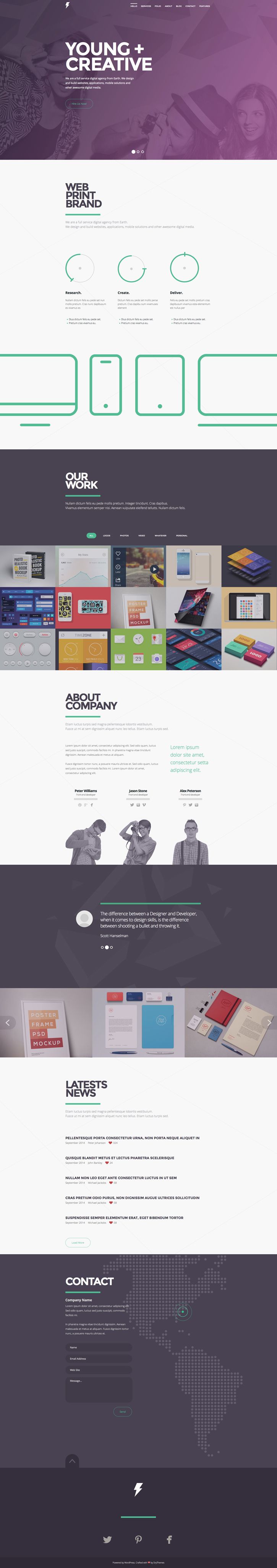 one page layout