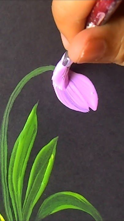Easy Acrylic Flower Painting Tutorial For Beginners Shorts 47f8115bd7f4ed25c5f89cd5b5f5815c