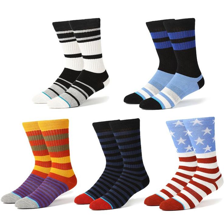 Sports Elastic Stripe Compression Socks #compression, #socks, #