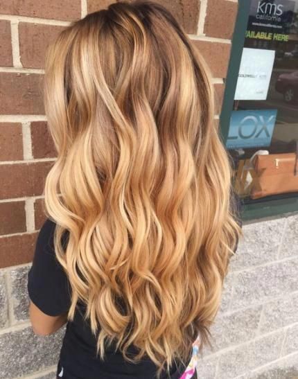 Feb 18, 2020 - Hair color warm blonde waves 55 ideas #hair #balayagehairblonde