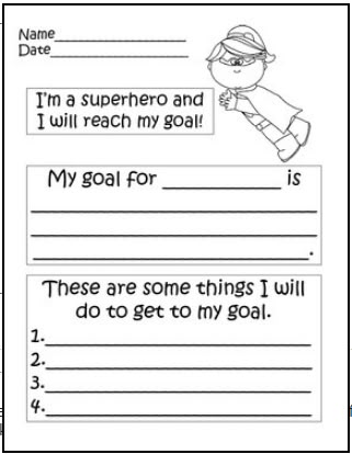 goal sheet