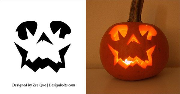 15 Free Printable Scary Halloween Pumpkin Carving Stencils / Patterns & Ideas 20...