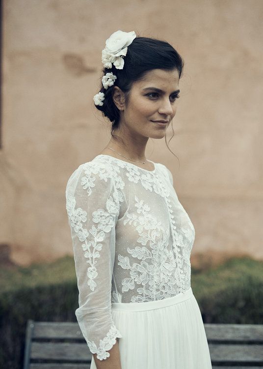 vestidos de novia laure de sagazan 2019: sencillos, elegantes y más