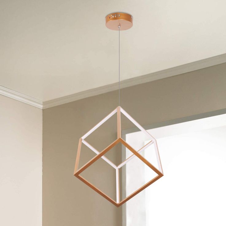Warm White 3000K Leniure Gold Cubic LED Light Pendant Lamp Chandelier Lighting Fixture 12 Wide 12 Deep 12 High Warm White 3000K Leniure Gold Cubic LED Light Pendant Lamp Chandelier Lighting Fixture 12 Wide 12 Deep 12 High