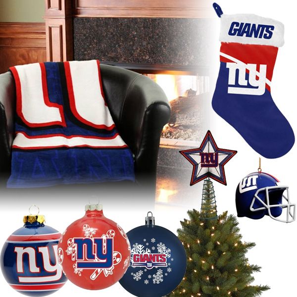 New York Giants Christmas Ornaments Stocking Tree Topper Blanket Giant Christmas Ornaments New York Giants New York Giants Logo