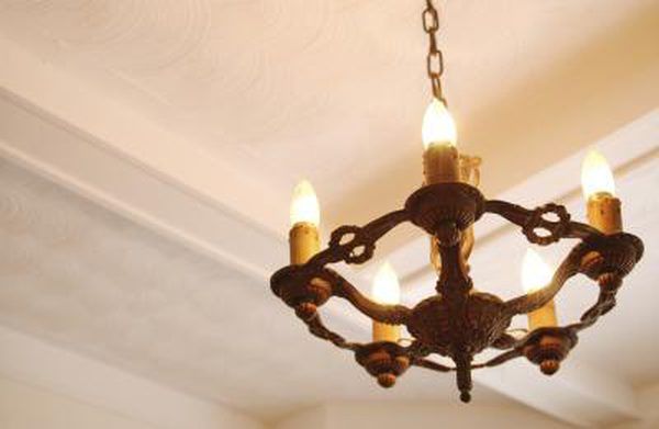 How To Hang Ceiling Lights From A Chain Faux Candle Chandelier Make Ceiling Lights Faux Candle Chandelier, How To Install A Hanging Light Fixture With Chain