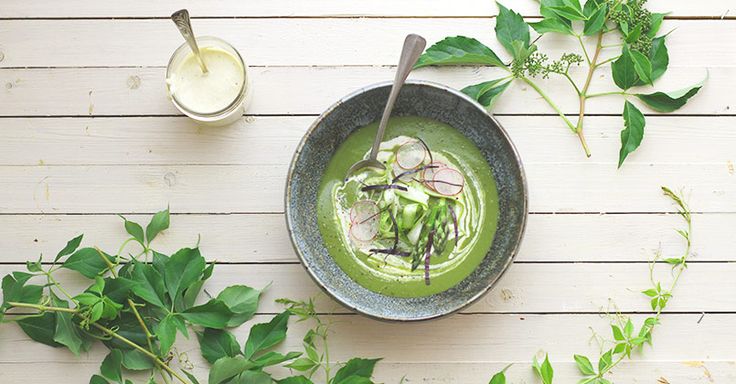 potage ortie chou gras feta asperges | association manger sante bio