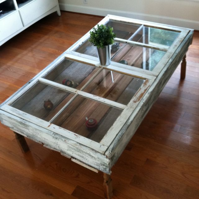 Coffee Table Made From Old Windows And Barn Wood Diy Home Coffee Table Made From Old Windows And Barn Wood Diy Home Furniture