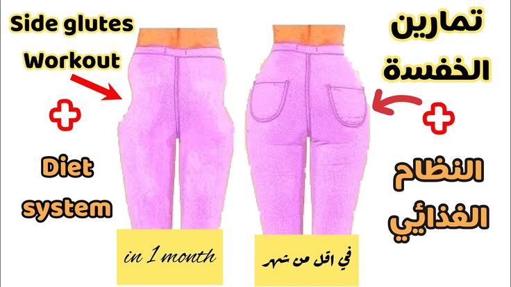بهذه الطريقة تتخلصي من الخفسة العضلة النائمة في اقل من شهر Side Glutes Growth Youtube Fitness Diet Diet System Workout