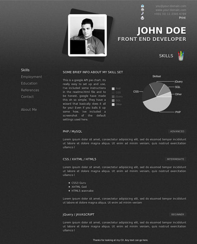 best online resumes