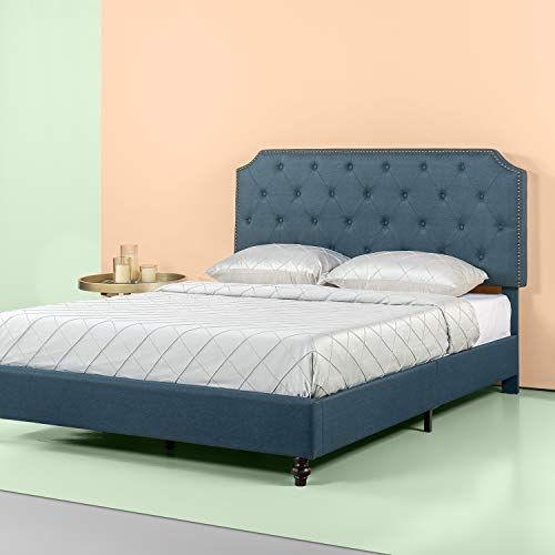 Zinus Paul Metal And Wood Platform Bed With Wood Slat Support