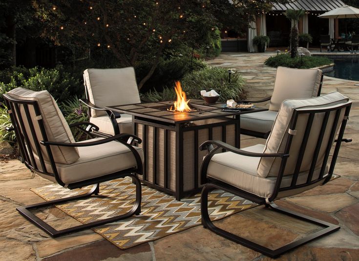 Wandon Outdoor 5 Piece Fire Pit Table Set By Signature Design Ashley Lounge Chair Dining Furniture Patio Deals - Wayside Outdoor Furniture Wandon Outdoor 5 Piece Fire Pit Table Set By Signature Design Ashley Lounge Chair Dining Furniture Patio Deals - Wayside Outdoor Furniture