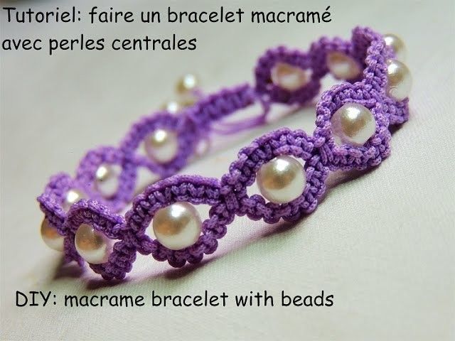 BRACELET MACRAME FIN PERLE FUCHSIA NEUF BRACELET MACRAME FIN PERLE FUCHSIA NEUF