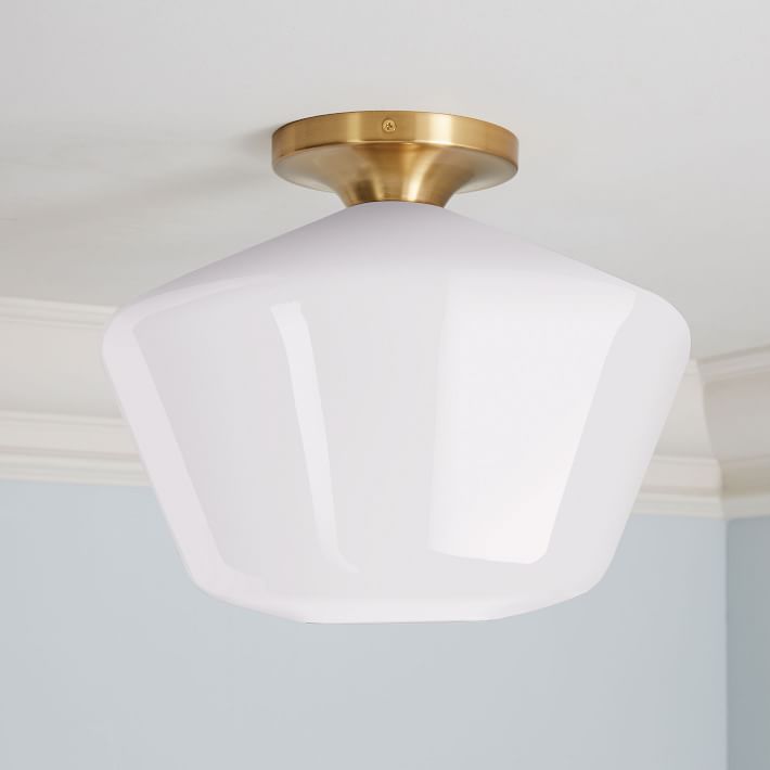 Sculptural Glass 3 Light Geo Chandelier Milk Sculptural Glass 3 Light Geo Chandelier Milk