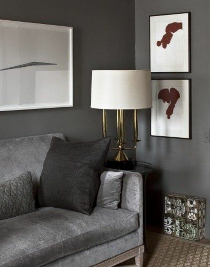Beste Wandfarbe 79 Positiv Bild Von Graue Couch | Wandfarbe wohnzimmer, Wandfarbe grau